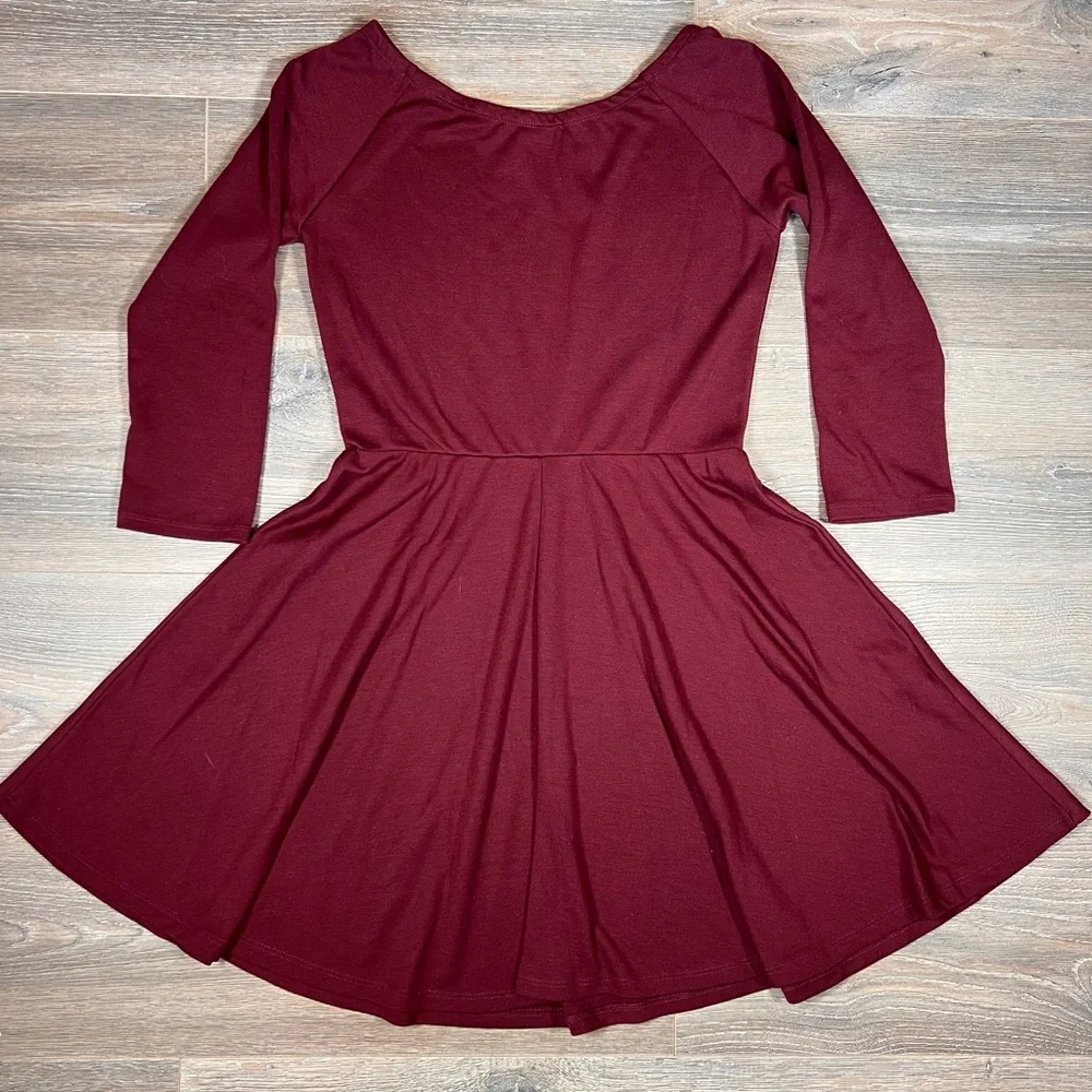 Forever 21 Maroon Dress - Picture 3 of 3